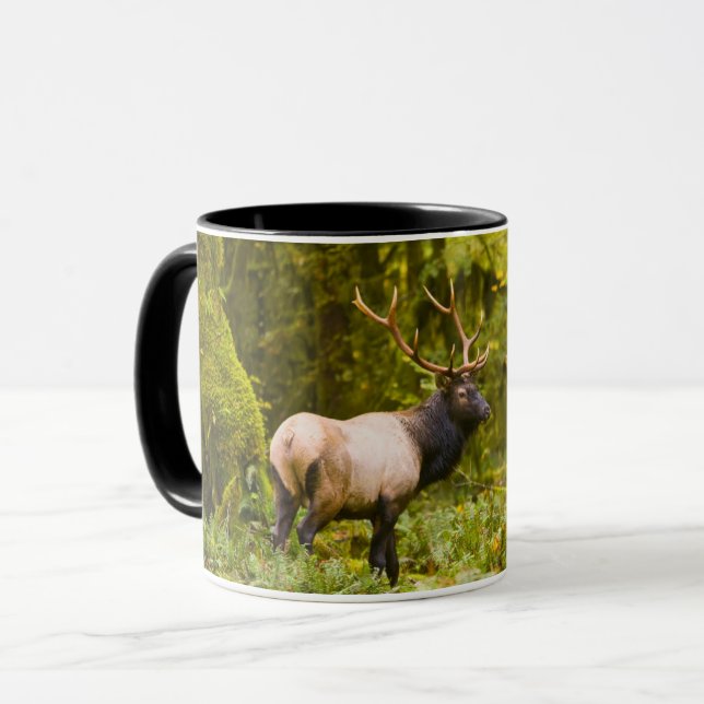 Caneca Alce Roosevelt Touro Em Pé No Prado (Frente Esquerda)