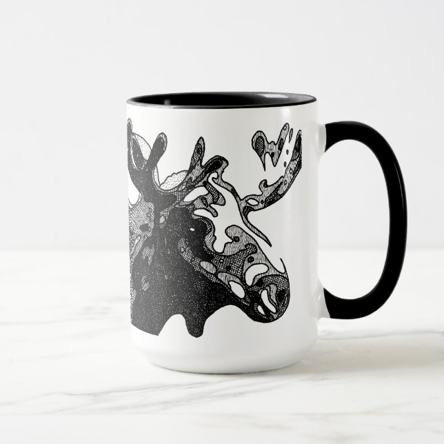 Caneca Alces hachurados (Direita)