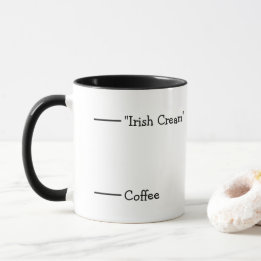 Caneca Álcool de Piada Engraçado com Bobo de Café irlandê