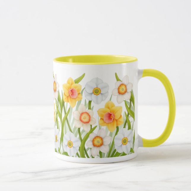 Caneca alegre da campainha dos Daffodils do (Direita)