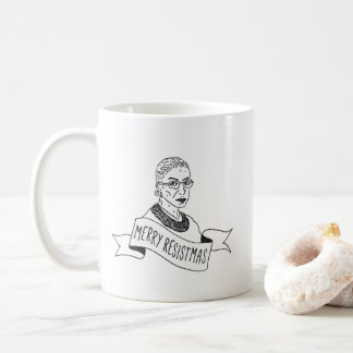 Caneca alegre de Ruth Bader Ginsburg Resistmas