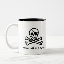 Caneca alegre do Grog do pirata de Roger