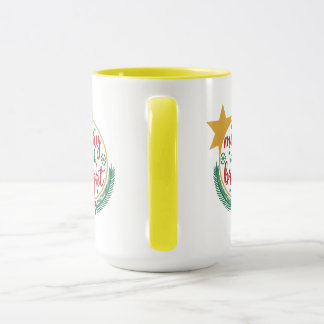 Caneca alegre e brilhante