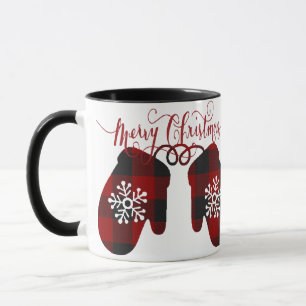 Caneca Alegre Natal luvas