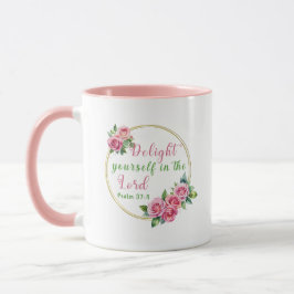 Caneca Alegre-Se No Senhor - Salmo 37:4 Mug