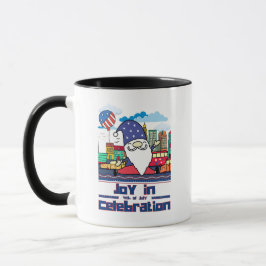 Caneca Alegria na Celebração do Dia 4 de Julho