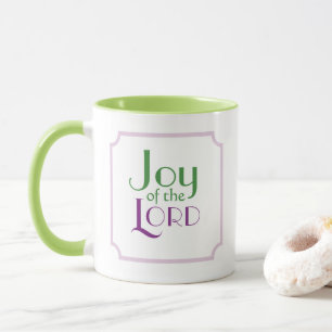 Caneca Alegria Simpática do Senhor Versículo Bíblico Cris