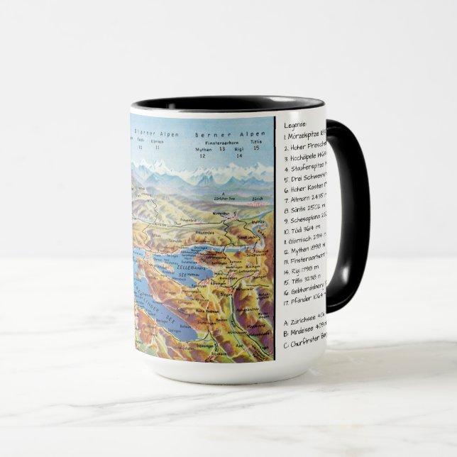 Caneca " Alemanha/A/CH: 2021/heute - Bodensee Panorama (Frente Esquerda)