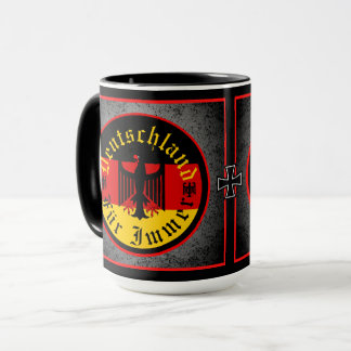 Caneca Alemanha/Deutschland Para Sempre/águia negra/cruz