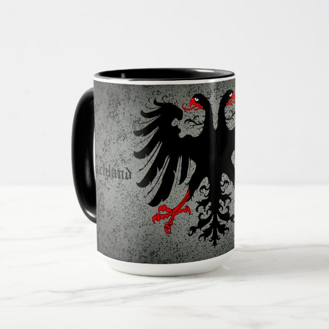 Caneca Alemanha para sempre/bandeira do império alemão du (Frente Esquerda)