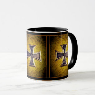 Caneca Alemão, cruz do ferro da bandeira alemão, Aleman