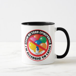Caneca Alergia do látex