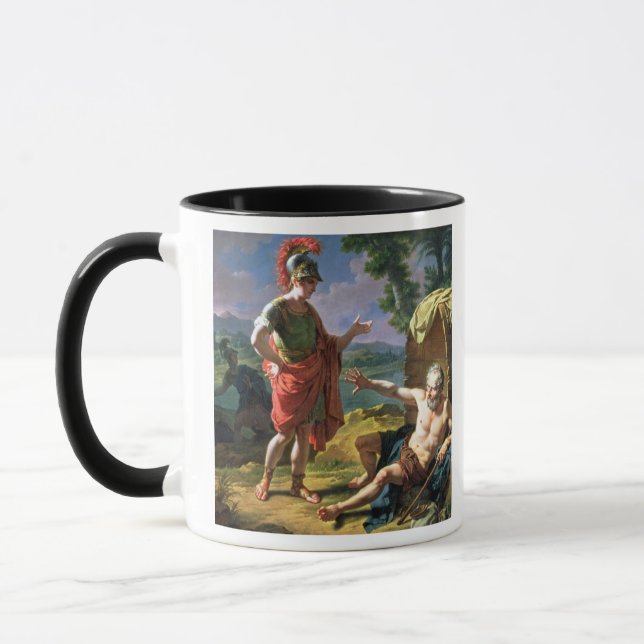 Caneca Alexander e Diogenes, 1818 (óleo em canvas) (Esquerda)