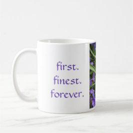 Caneca alfa das violetas do Pi do delta