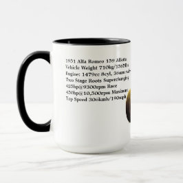 Caneca Alfa Romeo 159 Alfetta Specs Mug 1951