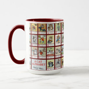 Caneca Alfabeta de Gato, Louis Wain