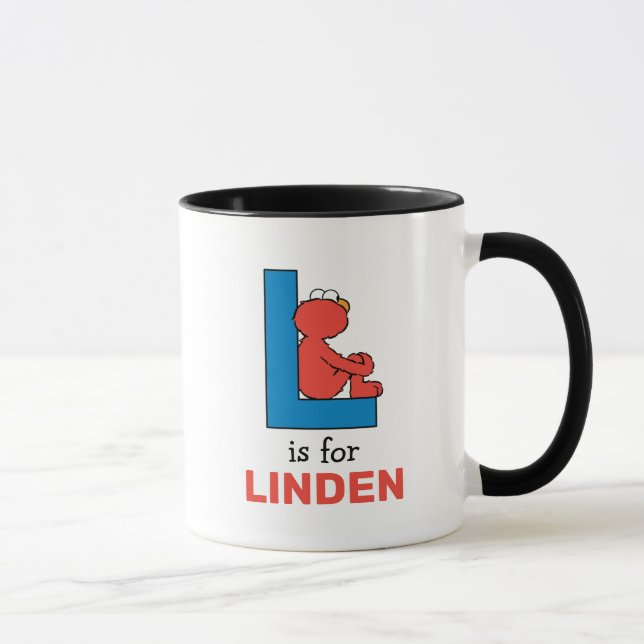 Caneca Alfabeto do Elmo | L Azul (Direita)