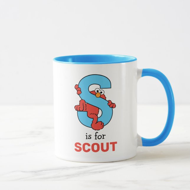 Caneca Alfabeto do Elmo | S Azul (Direita)