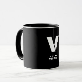 Caneca Alfabeto Fonético OTAN V(Victor) e Código Morse