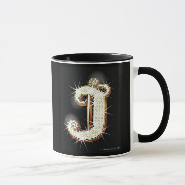 Caneca Alfabeto J de Bling (Direita)
