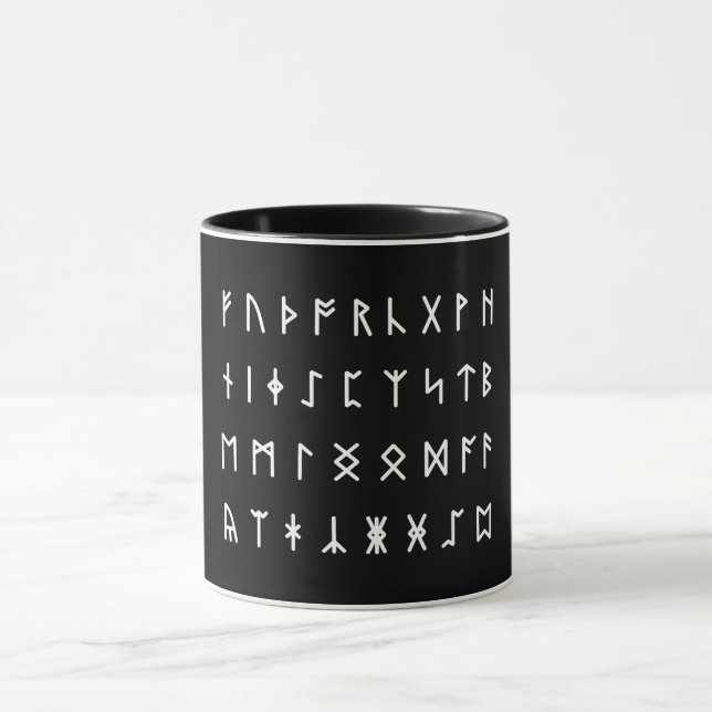 Caneca Alfabeto Runic [Futhorc] (Centro)