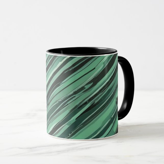 Caneca Algas Fluindo (Frente Esquerda)