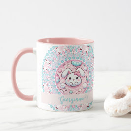 Caneca Algodão Personalizado Candy Kawaii Bunny Dot Manda