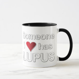 Caneca Alguém amor de I está com o lúpus