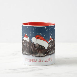 Caneca Alguém Disse "Mince Pies", Natal Hippo Mug?