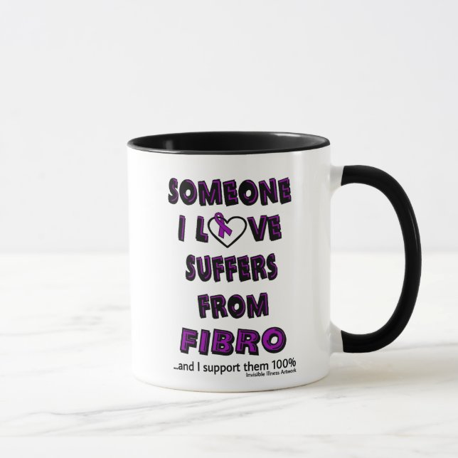 Caneca Alguém que Eu Amo...Caneca Fibro (Direita)