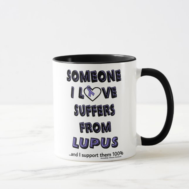 Caneca Alguém Que Eu Amo... Lupus Mug. (Direita)