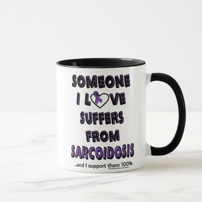 Caneca Alguém Que Eu Amo... Sarcoidose Mug (Direita)