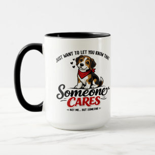 Caneca Alguém Se Importa (Não Eu) Cachorro engraçadoColeg
