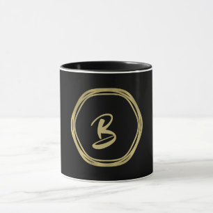 Caneca Alguma cor) encanto moderno Glam & preto Dourado