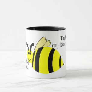 Caneca AlgunsBuzzy me ama Bumble Bee Mug Nome PERSONALIZA