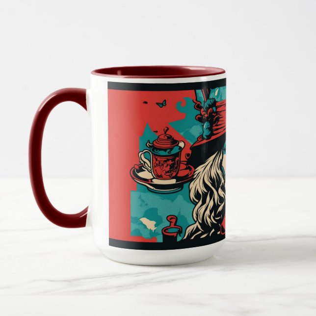 Caneca Alice no País das Maravilhas inspirou Mug (Esquerda)