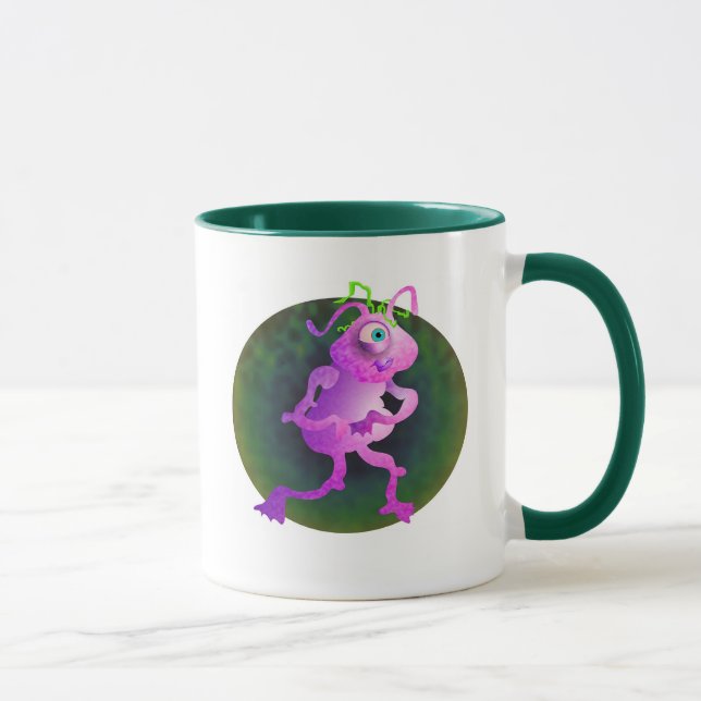 Caneca Alienígena cor-de-rosa (Direita)