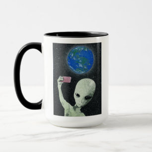 Caneca Alienígena de café