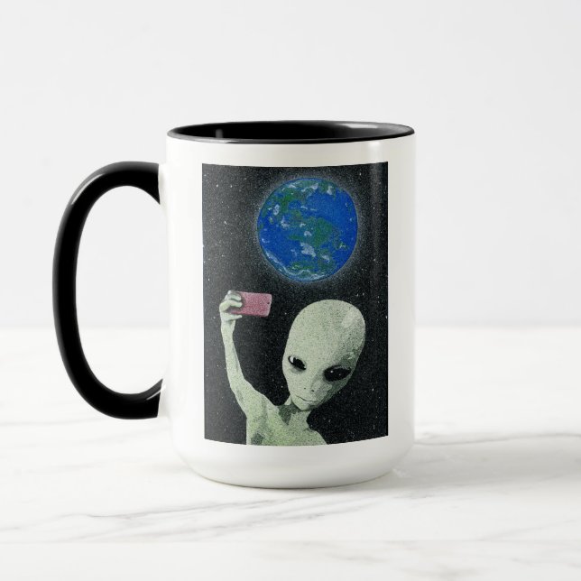 Caneca Alienígena de café (Esquerda)