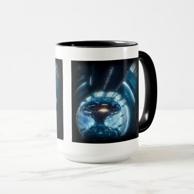 Caneca Alienígena no Space Combo Mug, 15 oz (Frente Esquerda)