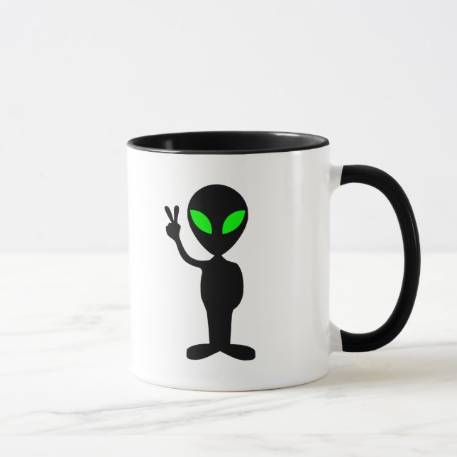 Caneca Alienígena pacífica (Direita)