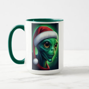 Caneca Alienígena Santa Claus
