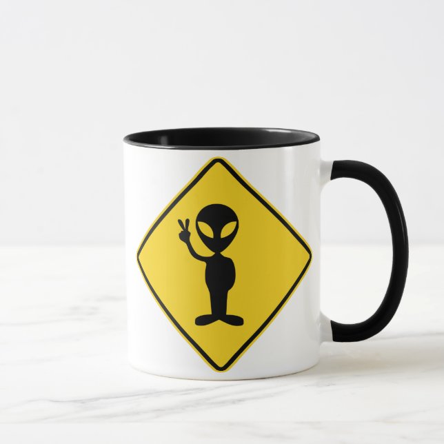Caneca Alienígena Warning Mug (Direita)