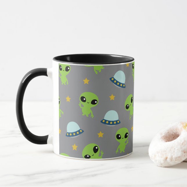 Caneca Aliens Mug (Com Donut)