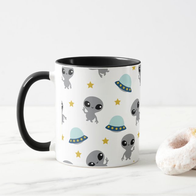Caneca Aliens Mug (Com Donut)