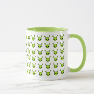 Caneca Aliens verdes bonitos