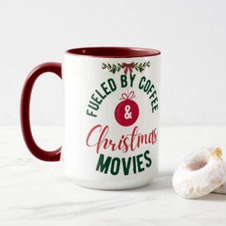 Caneca Alimentado por Café e Filmes de Natal Mug