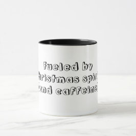 Caneca Alimentado por Caffeine Funny Quote Natal