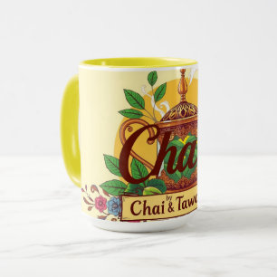 Caneca Alimentado Por Chai & Tawakkul   Bule Islâmico Flo