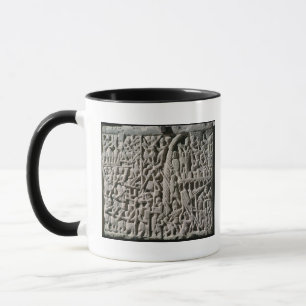Caneca Alivio que descreve o cerco de Carcassonne